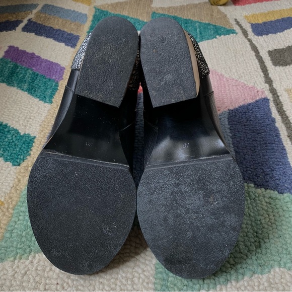 UO Urban Outfitters Xperimental Naoki Nin Black White Platform Ankle Booties - Picture 12 of 12